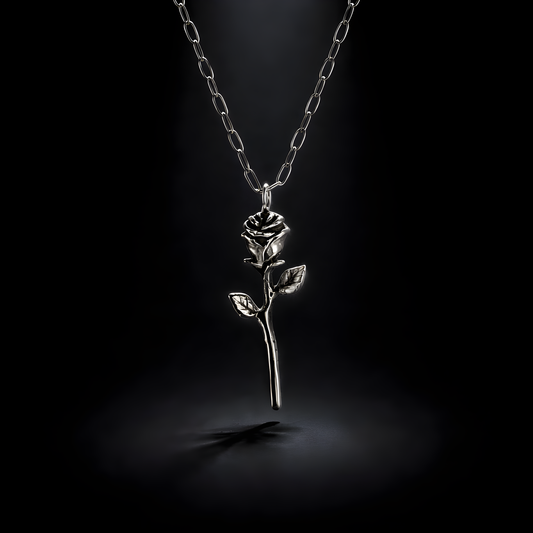 Wild Rose Pendant - sterling silver jewelry