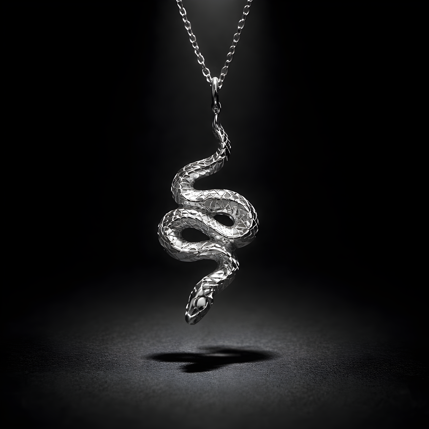 Serpent Pendant - sterling silver jewelry
