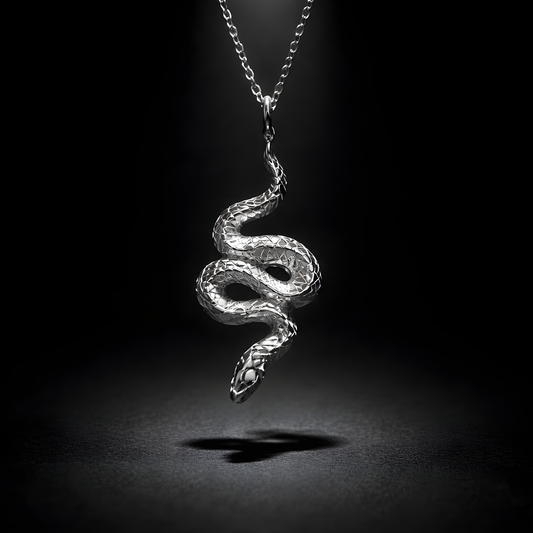 Serpent Pendant - sterling silver jewelry