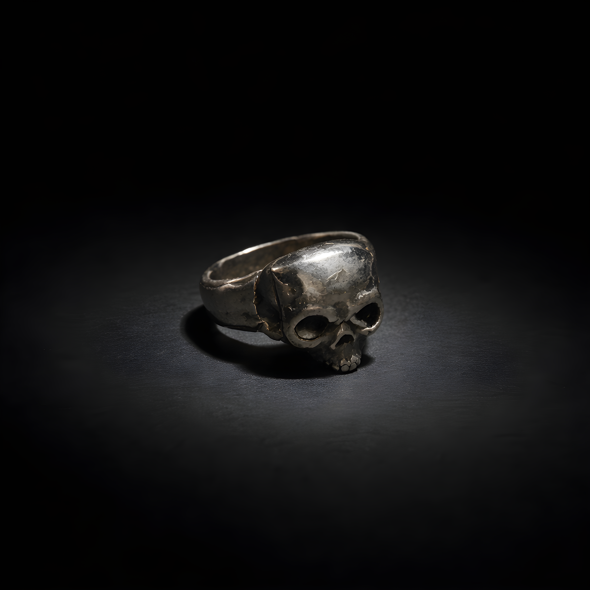 Deaths Head Ring - sterling silver jewelry
