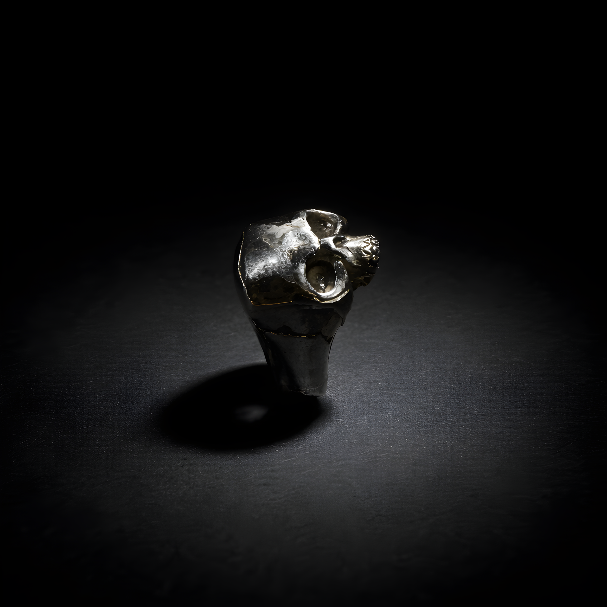 Deaths Head Ring - sterling silver jewelry