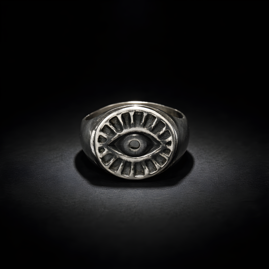 Evil Eye Ring - sterling silver jewelry
