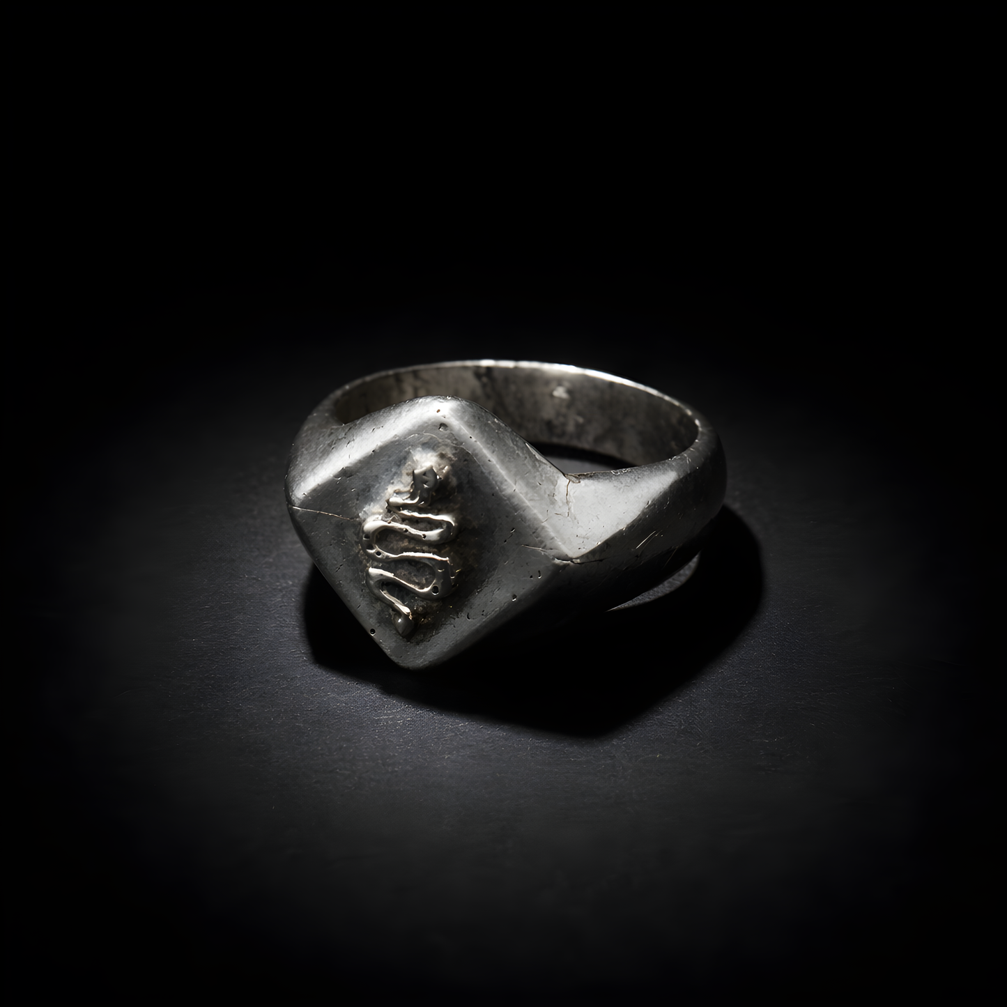 Serpent Signet - sterling silver jewelry