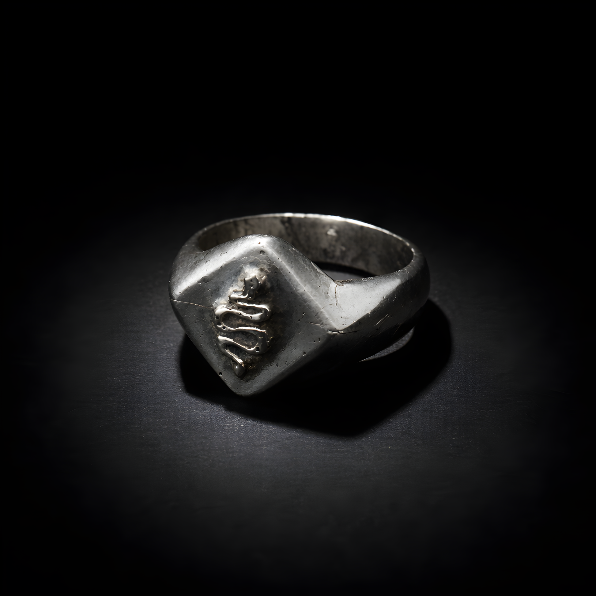 Serpent Signet - sterling silver jewelry