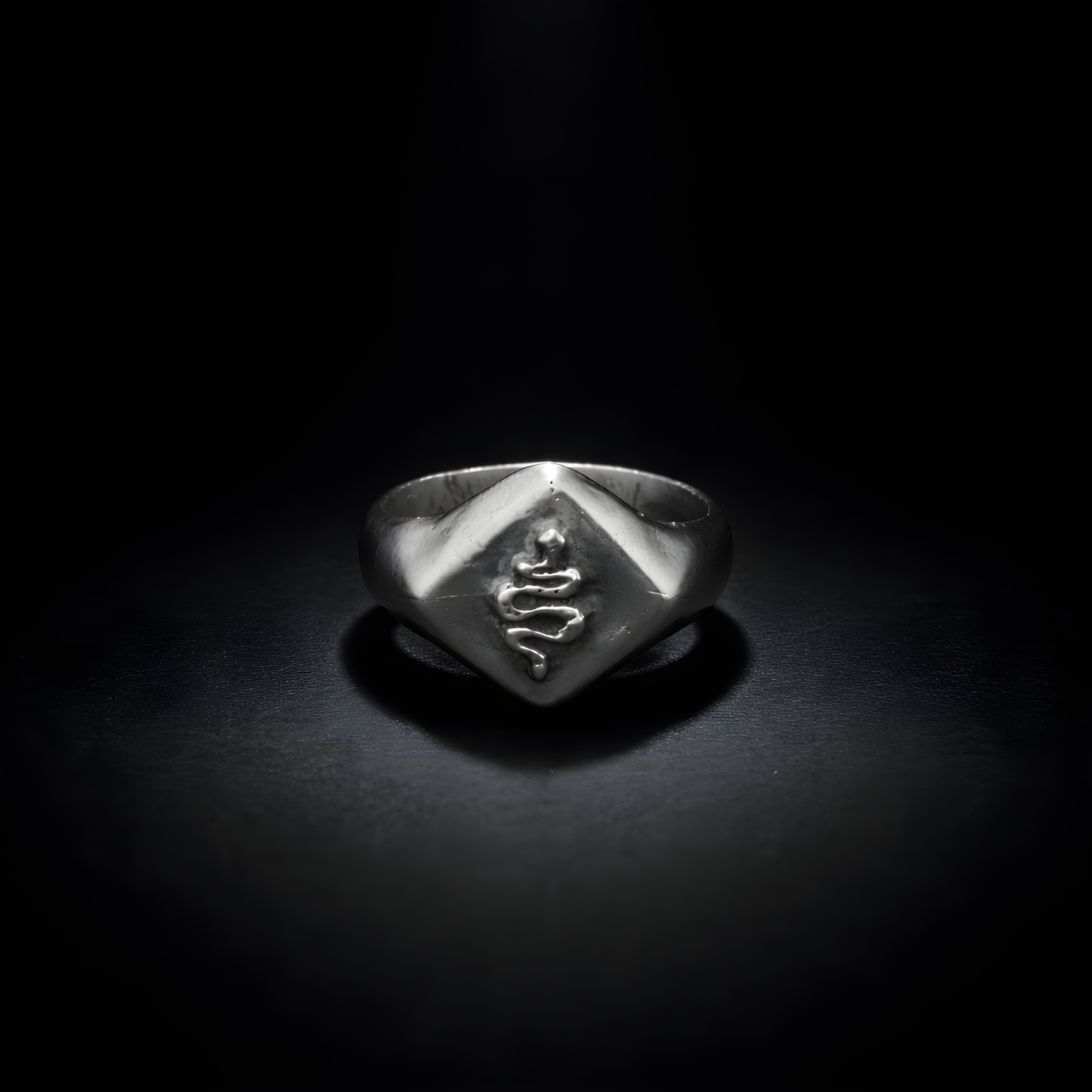 Serpent Signet - sterling silver jewelry
