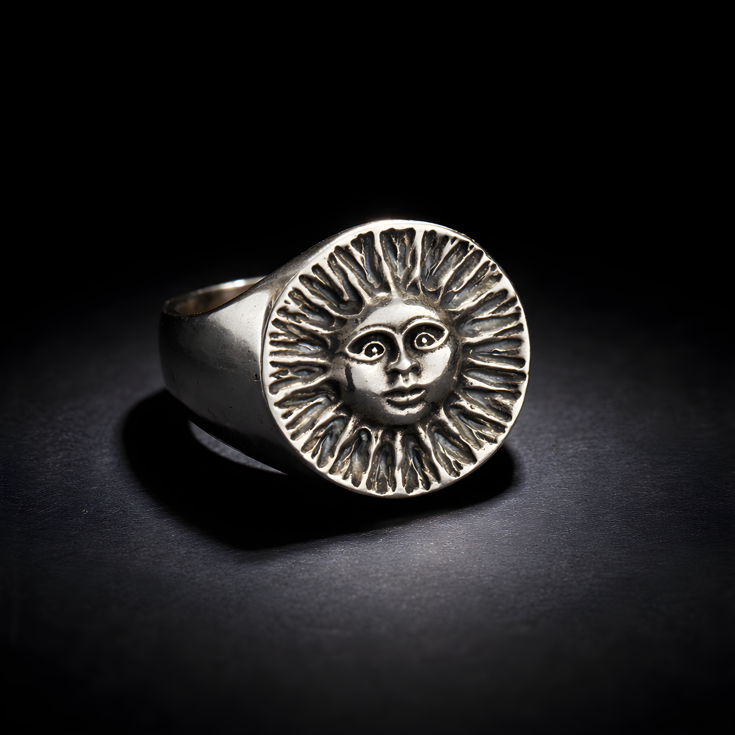 Solar Deity Ring - sterling silver jewelry