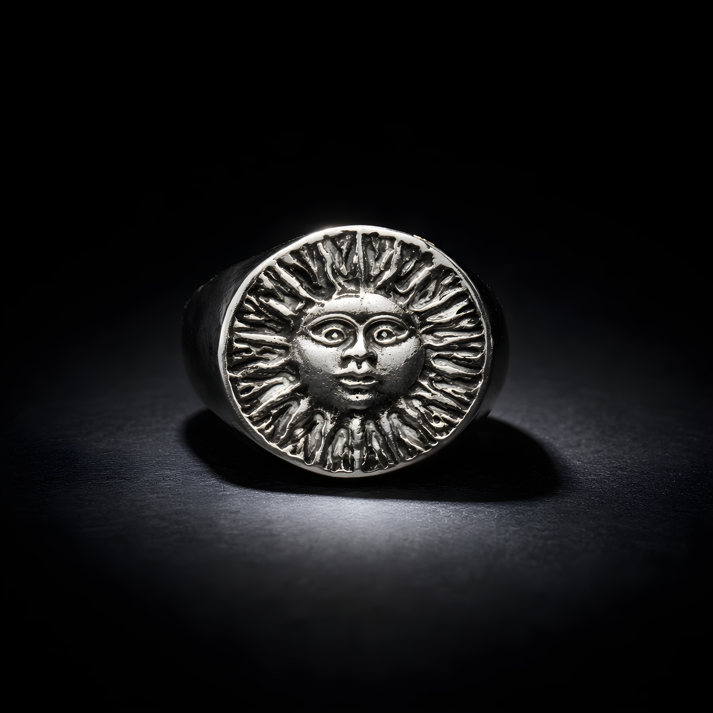 Solar Deity Ring - sterling silver jewelry