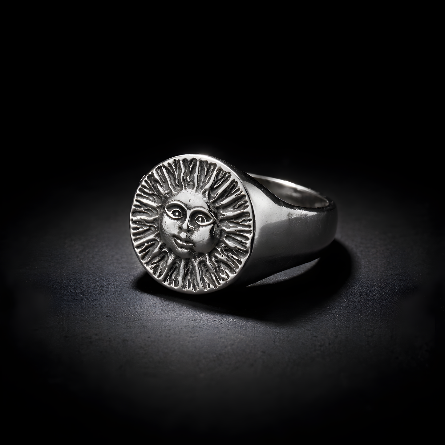 Solar Deity Ring - sterling silver jewelry