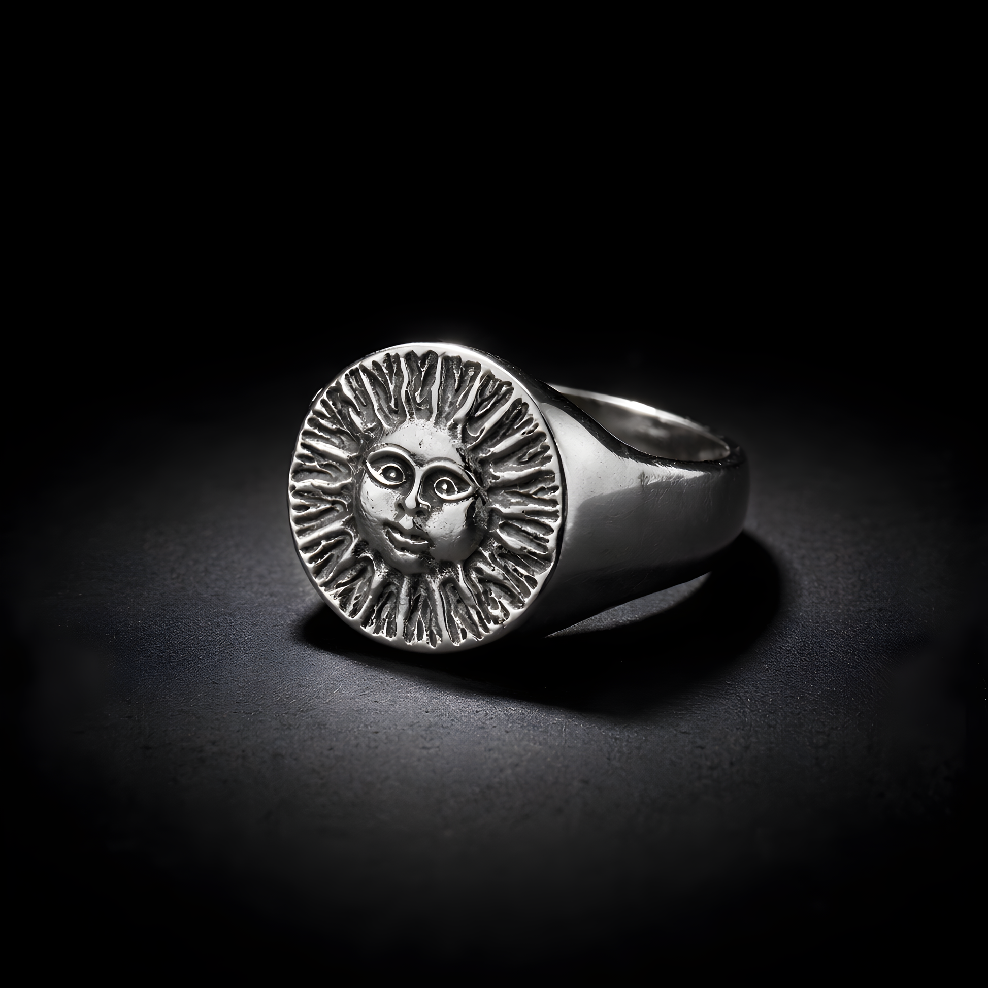 Solar Deity Ring - sterling silver jewelry