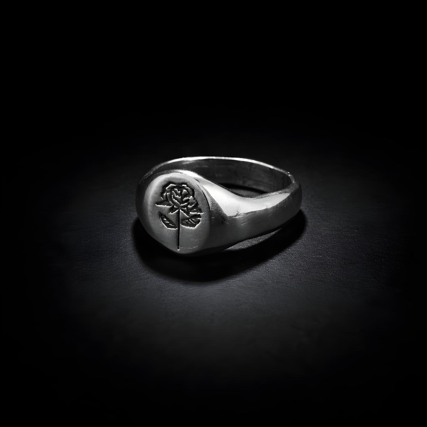 Wild Rose Signet - sterling silver jewelry